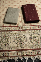 silk Handloom Cotton Unstitched Fabric