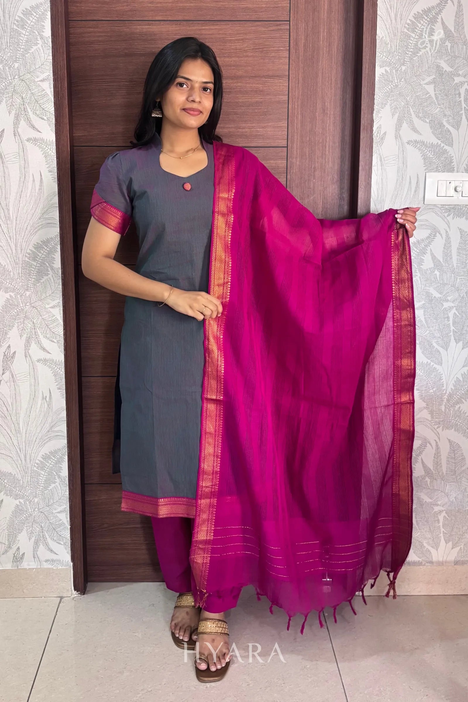 Mangalagiri Cotton Suit Set for Women