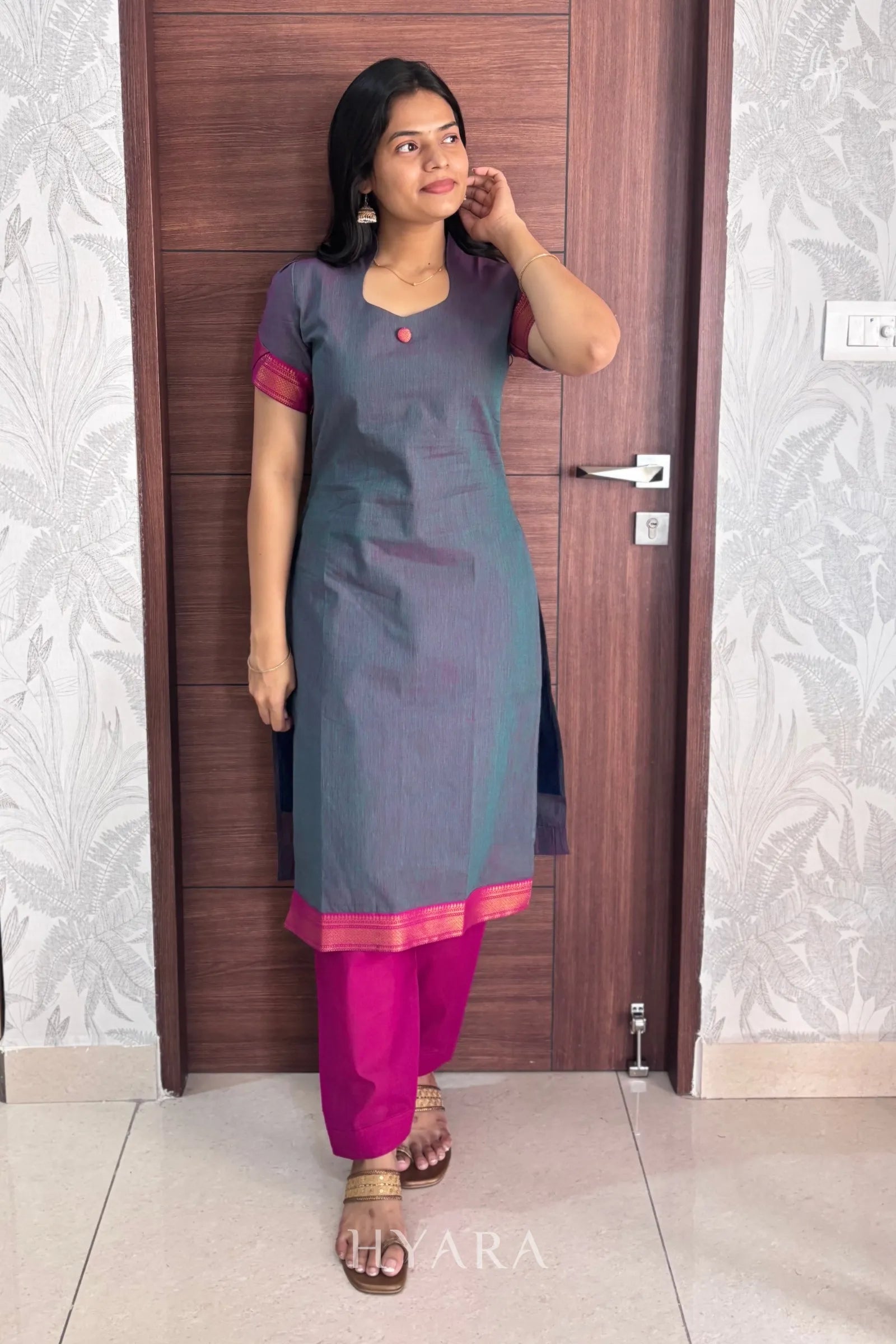Mangalagiri Cotton Suit Set for Women