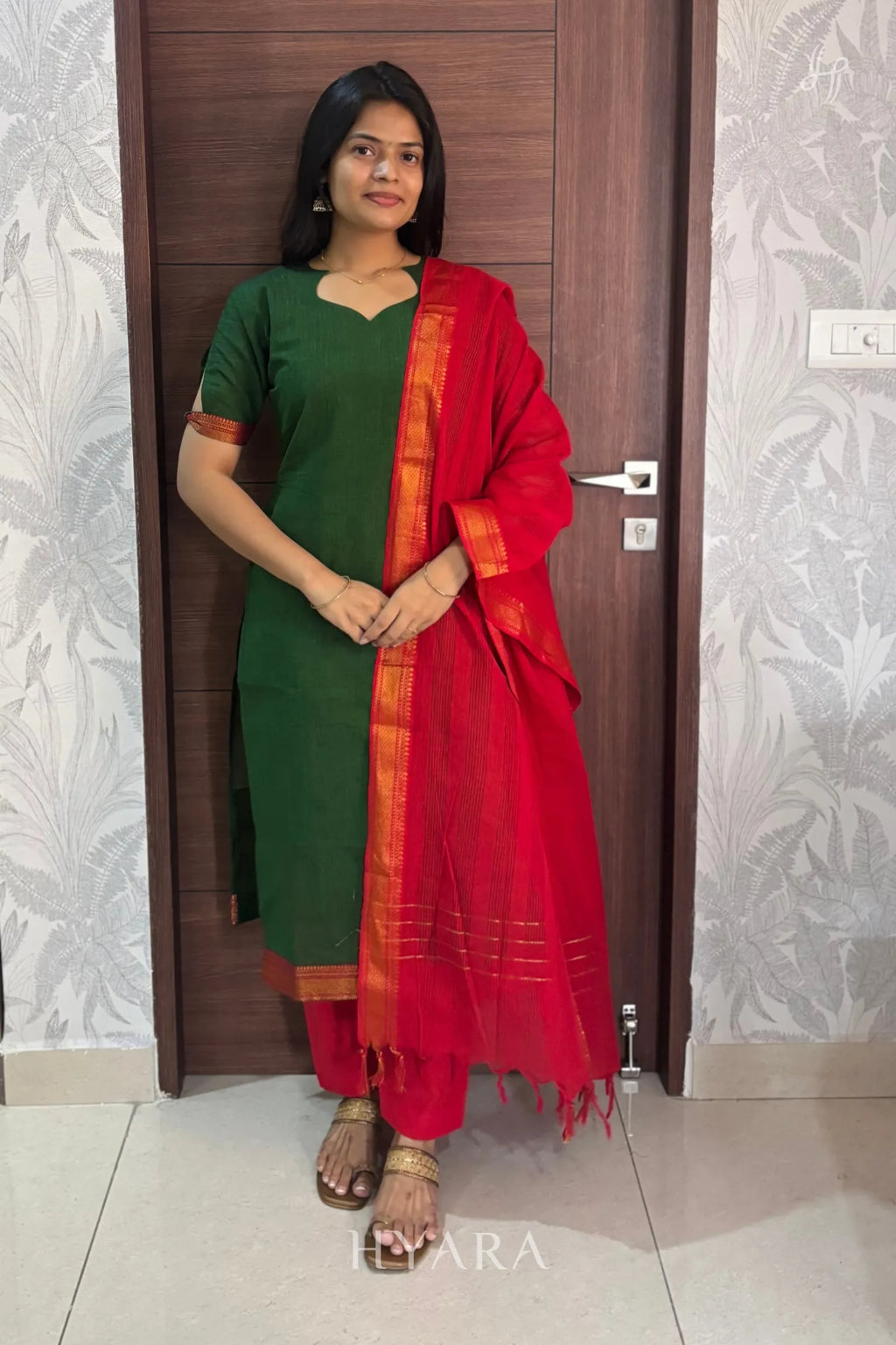 Mangalagiri Cotton Suit Set