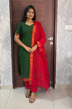 Mangalagiri Cotton Suit Set