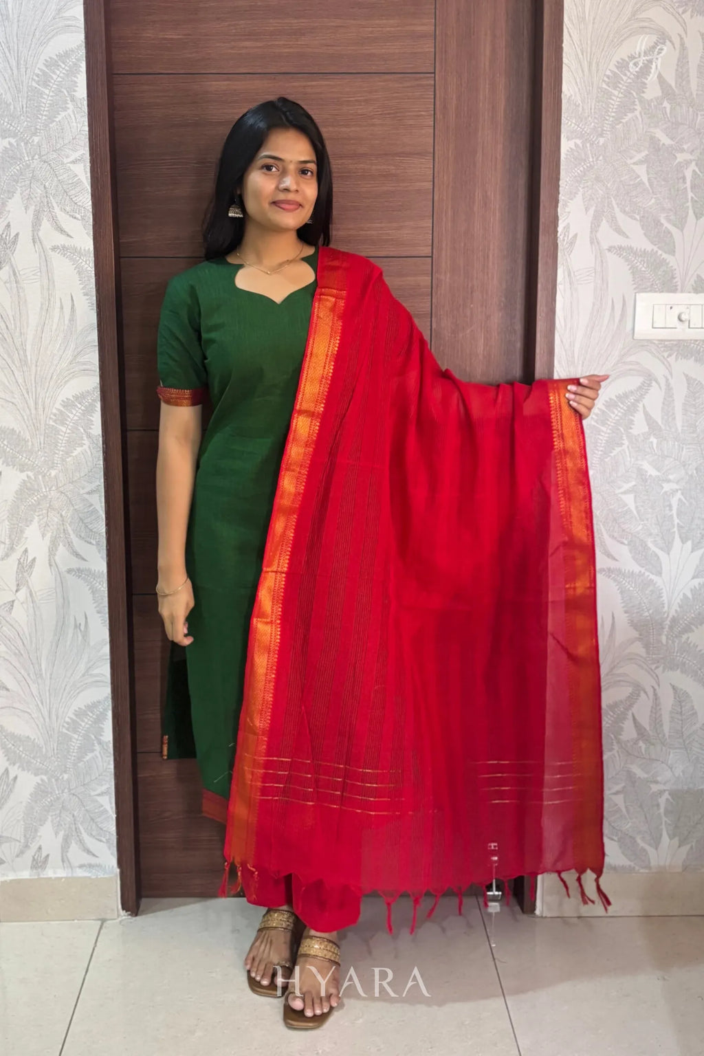 Mangalagiri Cotton Suit Set