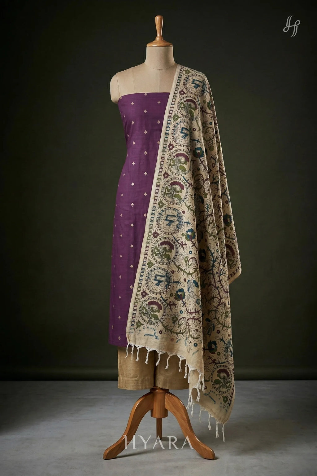 silk Handloom Cotton Unstitched Fabric