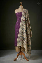 silk Handloom Cotton Unstitched Fabric
