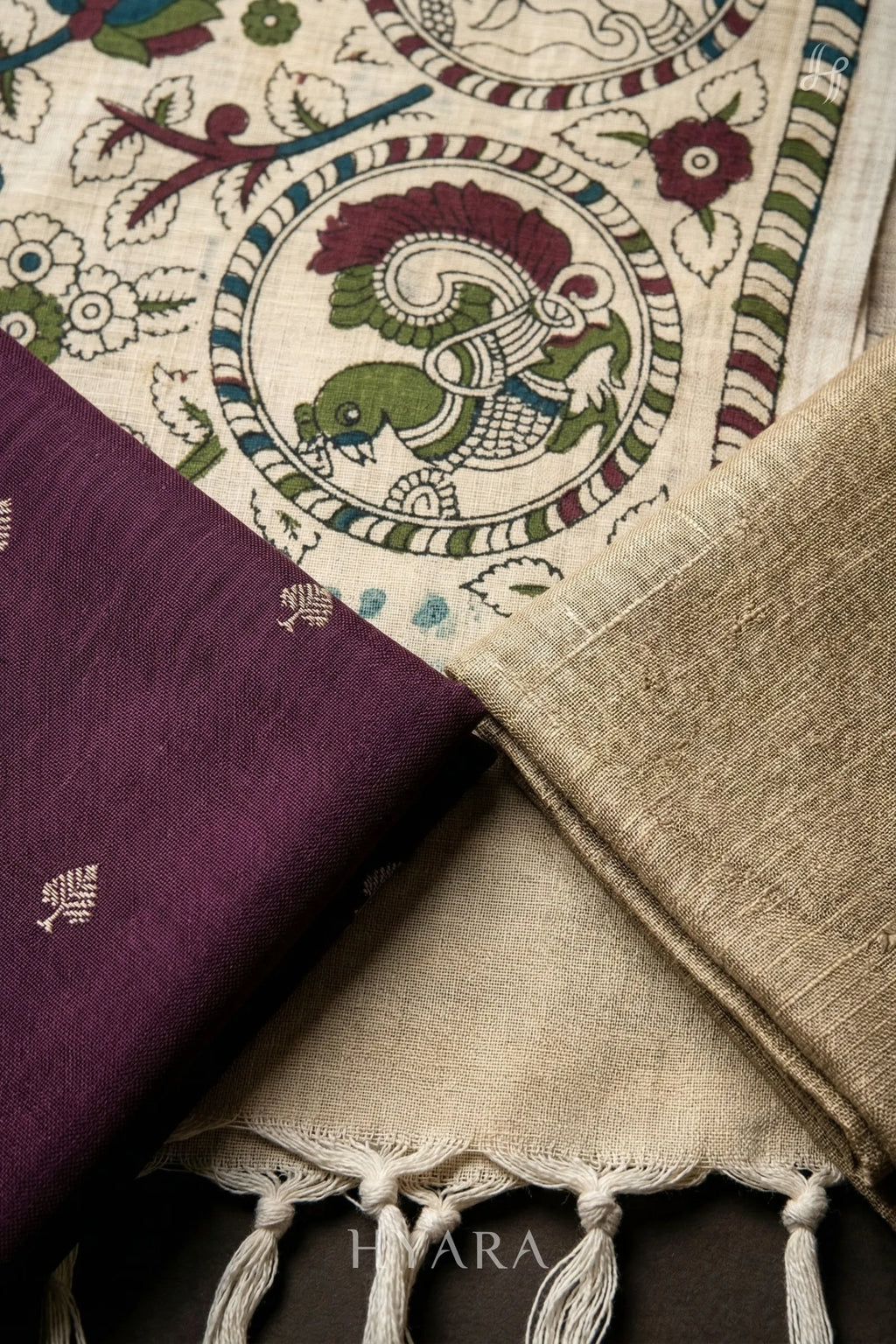 silk Handloom Cotton Unstitched Fabric