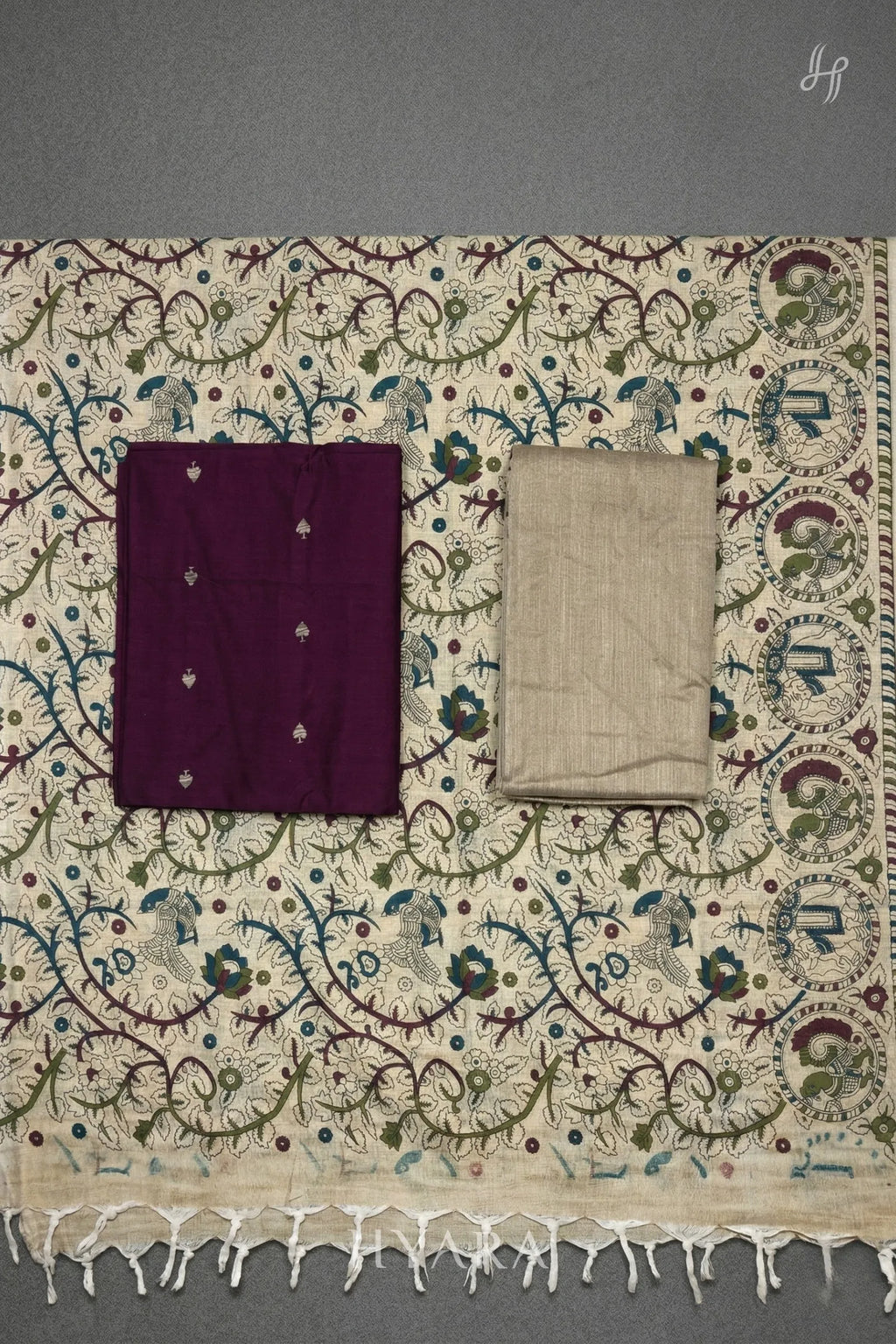 silk Handloom Cotton Unstitched Fabric