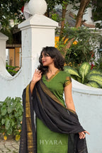 Thara - Green Mangalagiri 3 Pcs Suit Set