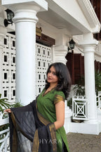 Thara - Green Mangalagiri 3 Pcs Suit Set