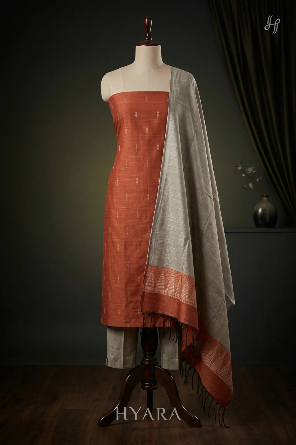 Silk Cotton Unstitched Fabric Set