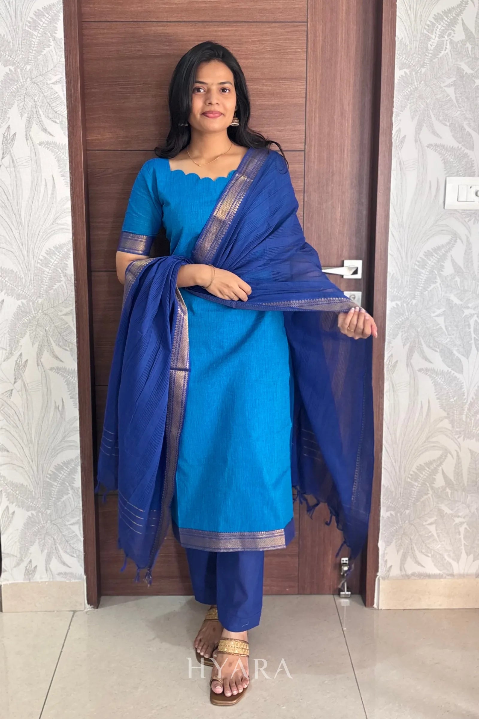 Mangalagiri Cotton Suit Set